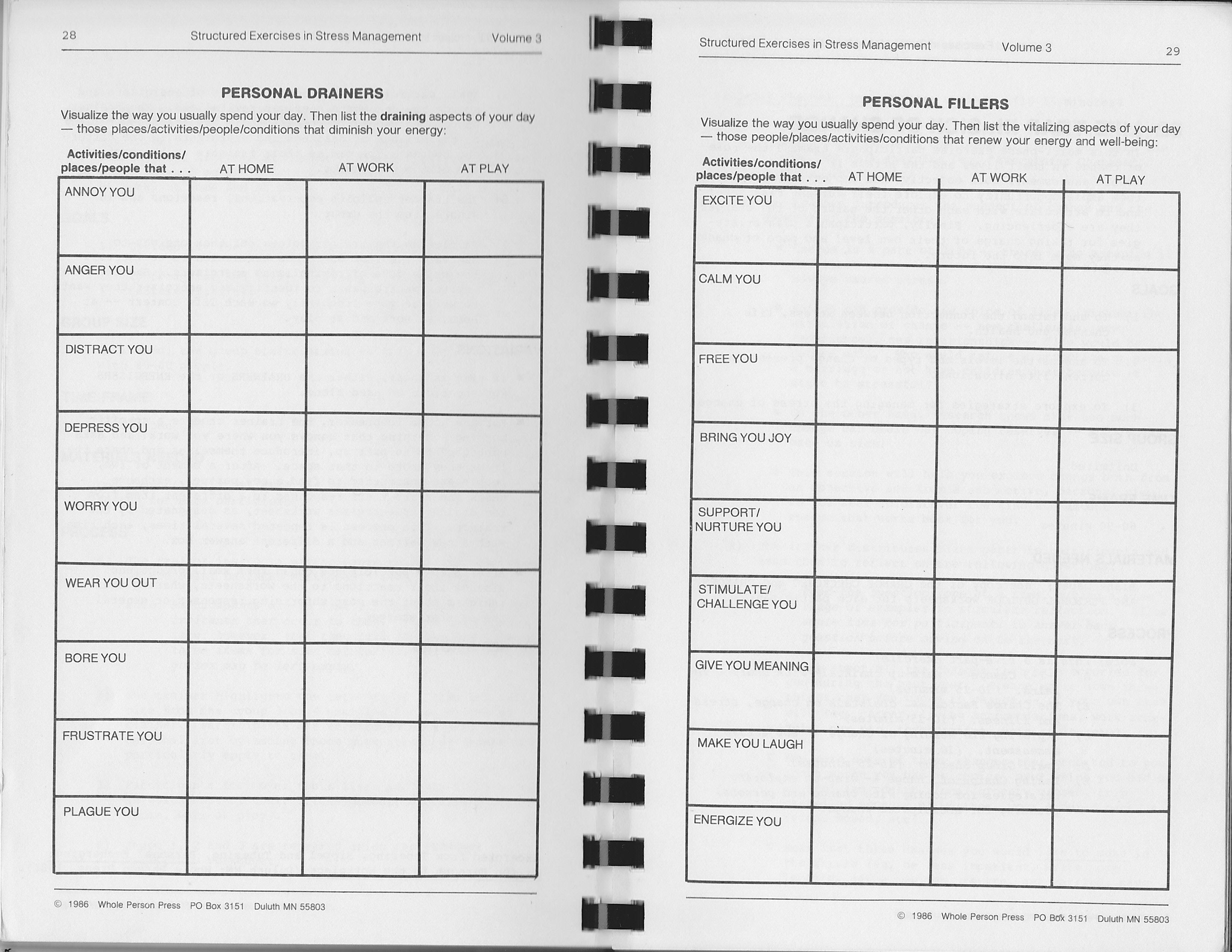 Drainers and Fillers